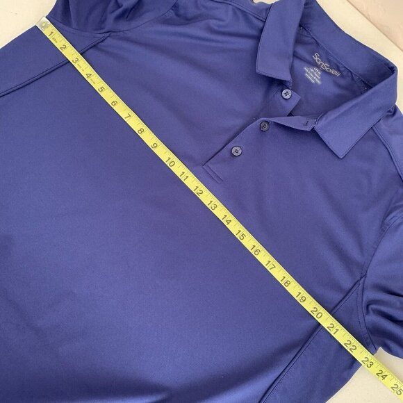 San Soleil Long Sleeve Polo Shirt Performance Fabric UV 50 Sun Protect Cooling - Picture 9 of 10